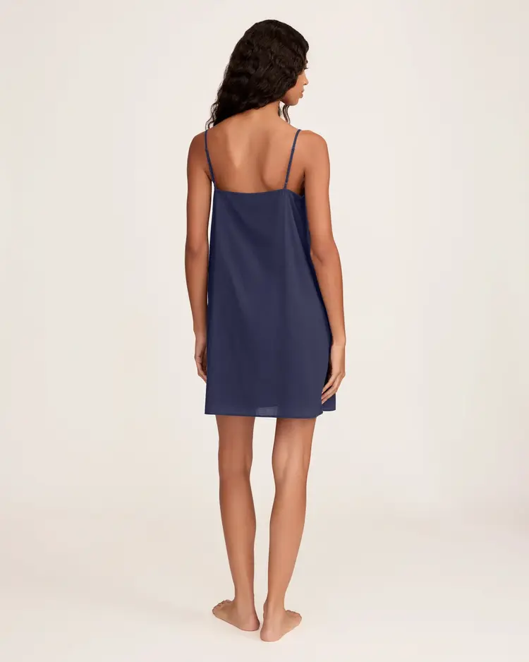 Petite Plume Voile Fleur Chemise - Navy