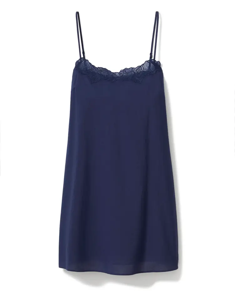 Petite Plume Voile Fleur Chemise - Navy