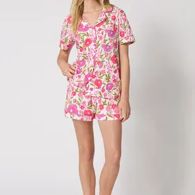Bed Head Cotton Jersey Knit S/S Short PJ Set - Josephine