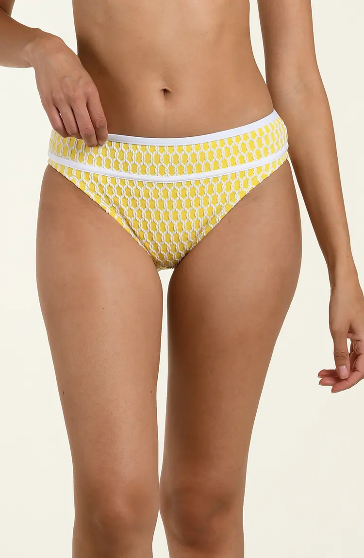 La Blanca Prep Banded Halter Bikini Bottom - Soleil (SOL)