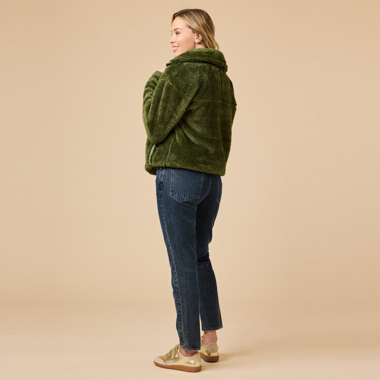 Softies DreamPlush 1/4 Zip Pullover - Olive