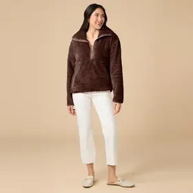 Softies DreamPlush 1/4 Zip Pullover - Almond