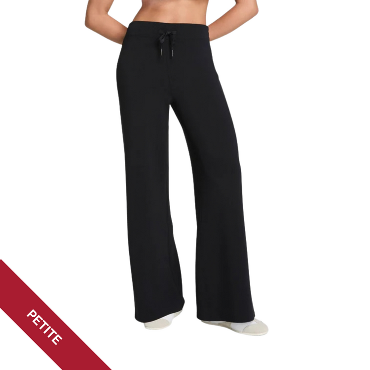 Spanx Air Essentials Petite Wide Leg Pant - Black