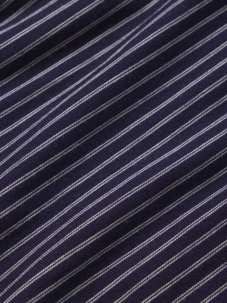 Eberjey Gisele L/S Long PJ Set - Duo Stripe Navy