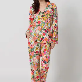 Bed Head Cotton Jersey Classic PJ Set - Garden Party