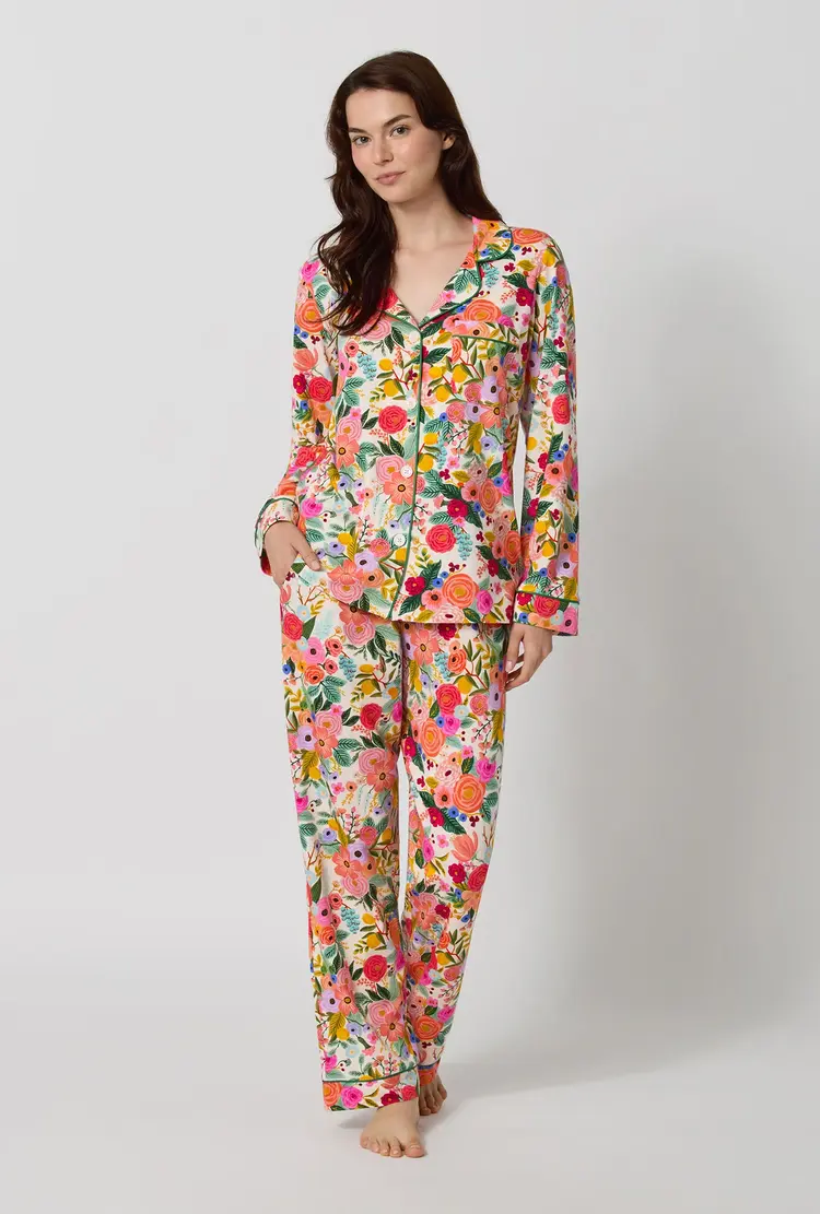 Bed Head Cotton Jersey Classic PJ Set - Garden Party