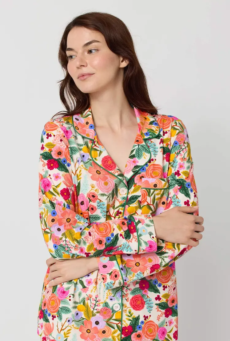 Bed Head Cotton Jersey Classic PJ Set - Garden Party