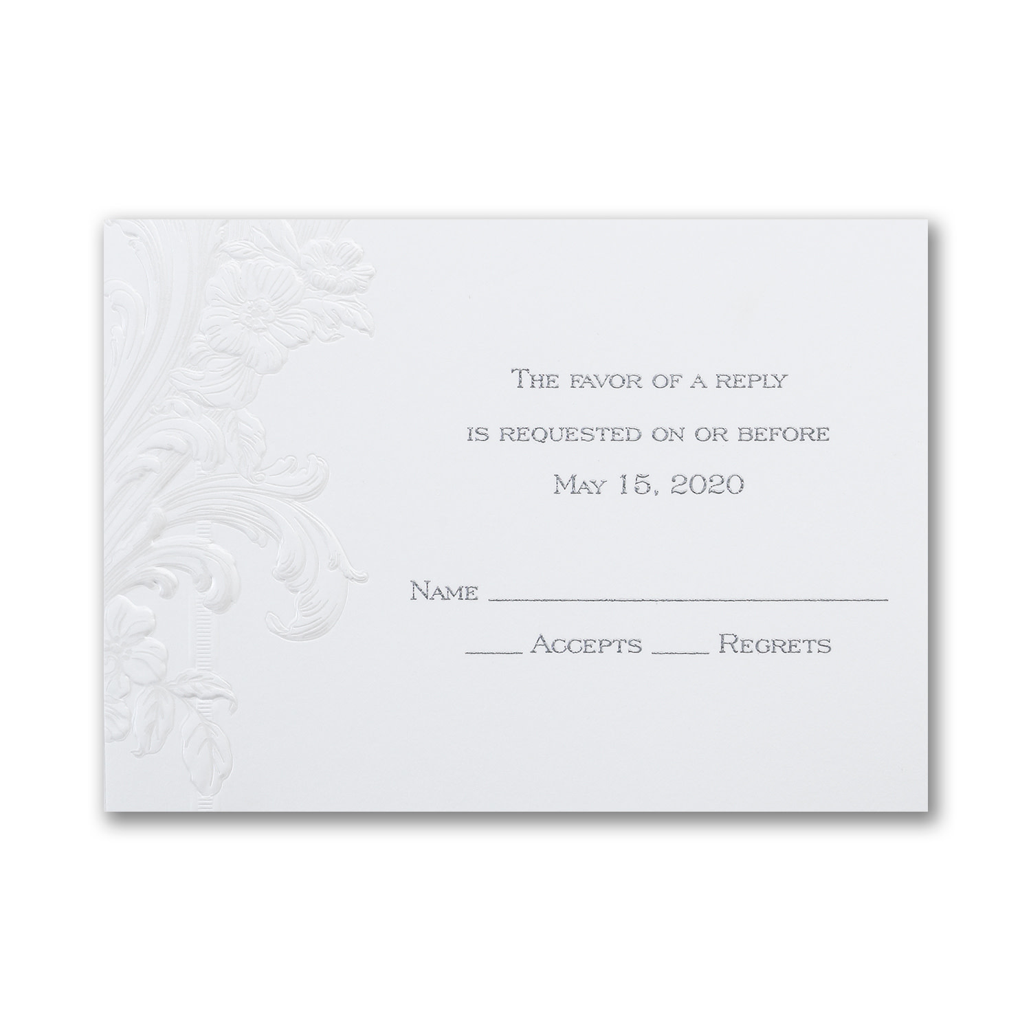 antique elegance response card response card