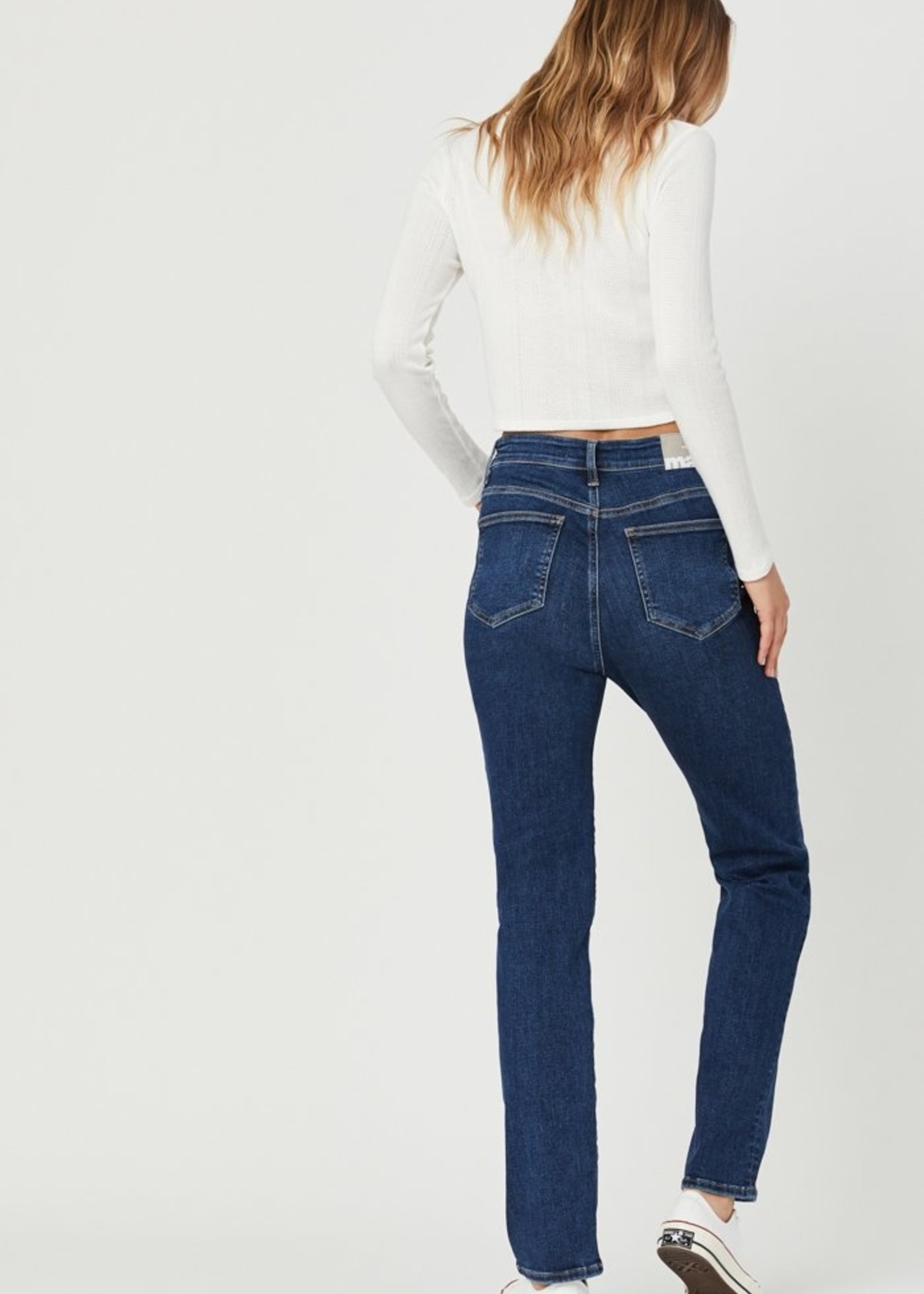 Mavi Veronica Straight Leg Jeans in Indigo Organic Blue