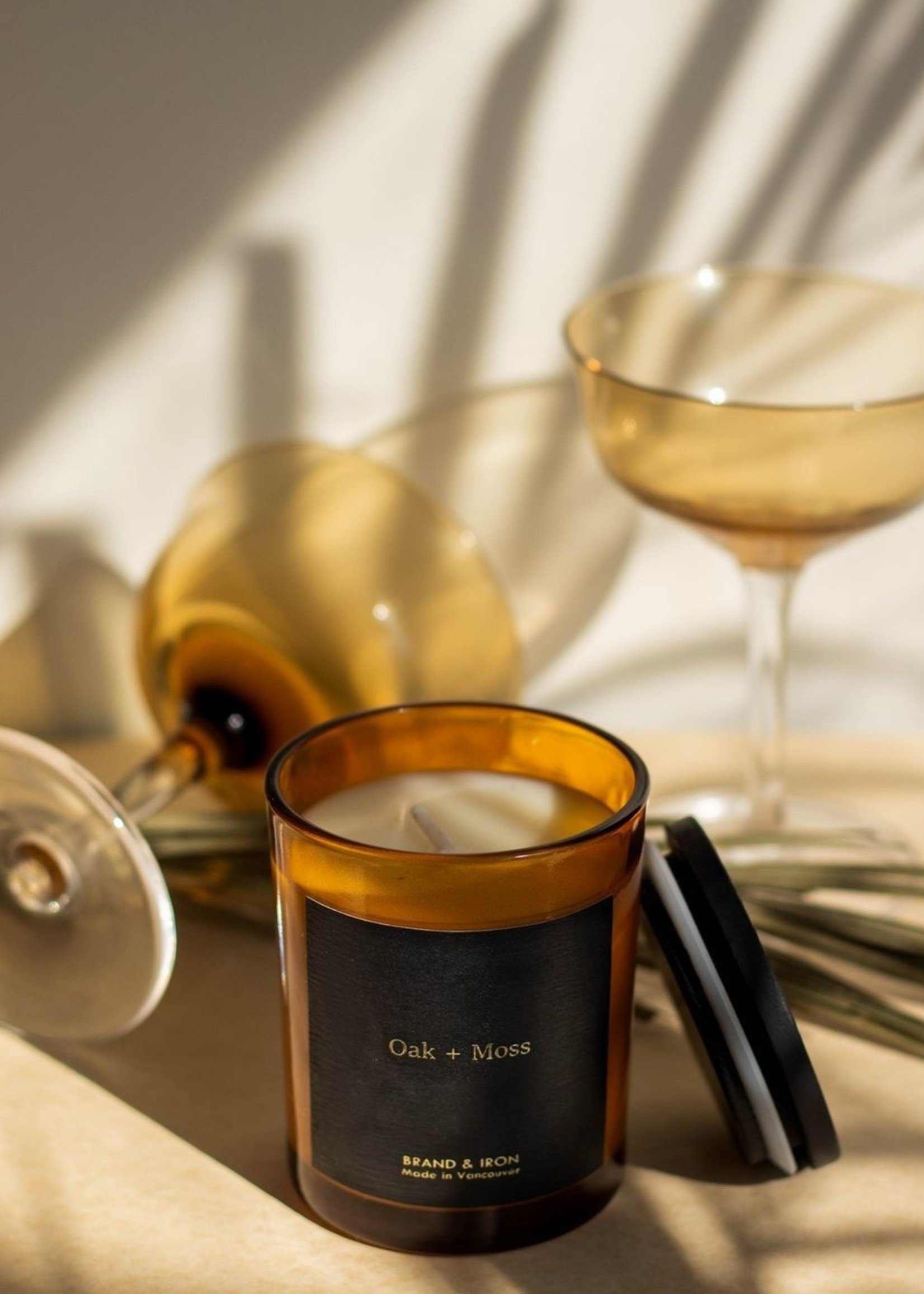Brand & Iron Oak + Moss Candle Amber Collection