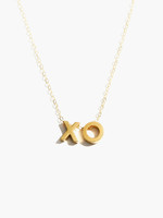 ABLE XO Letter Charm Necklace - Gold Filled