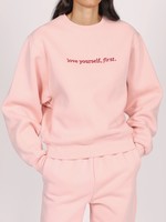Brunette the Label The "LOVE YOURSELF" Best Friend Crew Sweatshirt