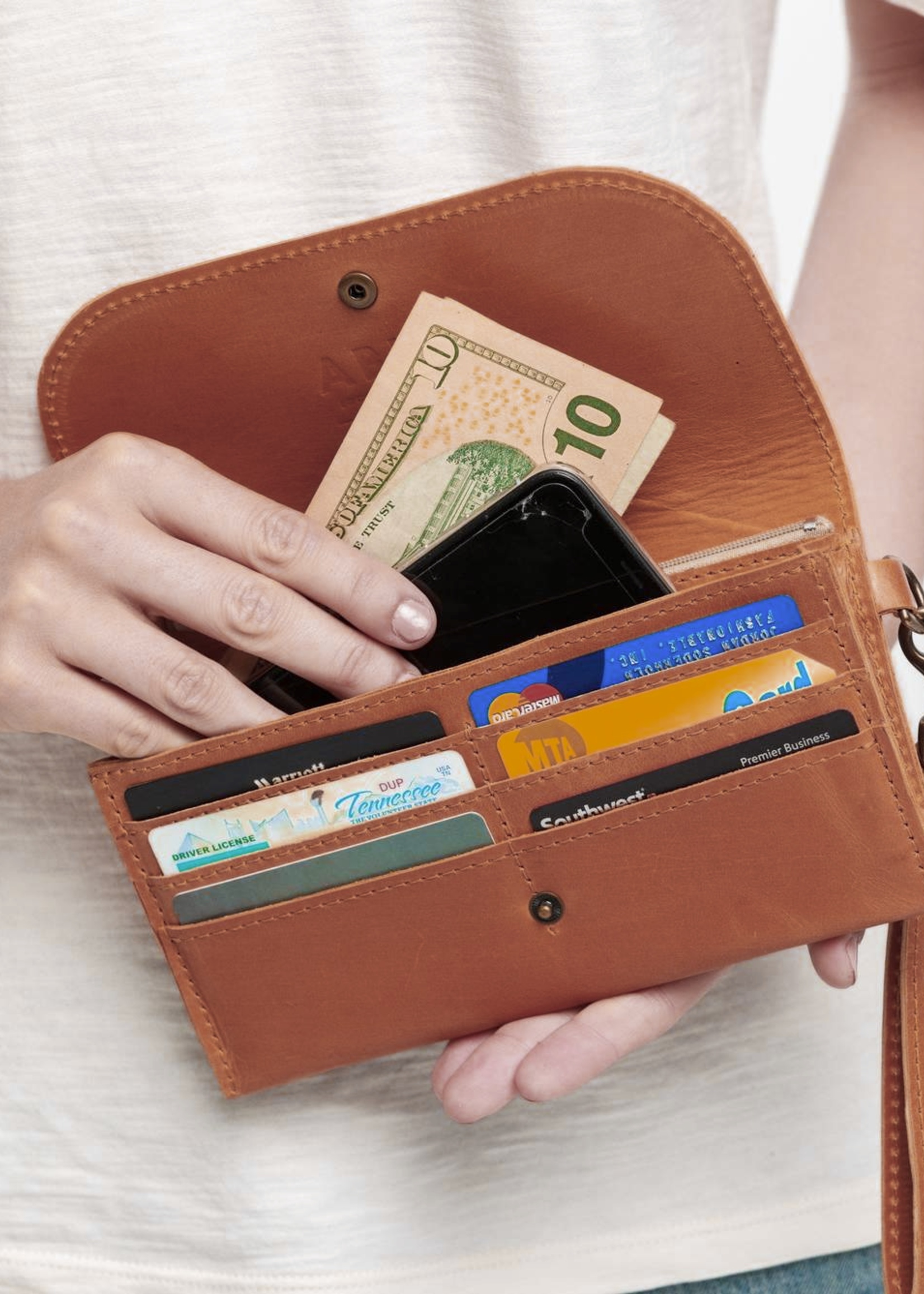 ABLE Mare Phone Wallet - Whiskey