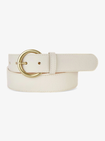 BRAVE Leather Milena Pebbled Leather Belt in Marble