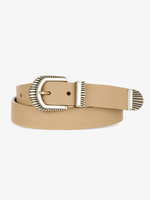 BRAVE Leather Mylah Pebbled Nappa Belt - Tan