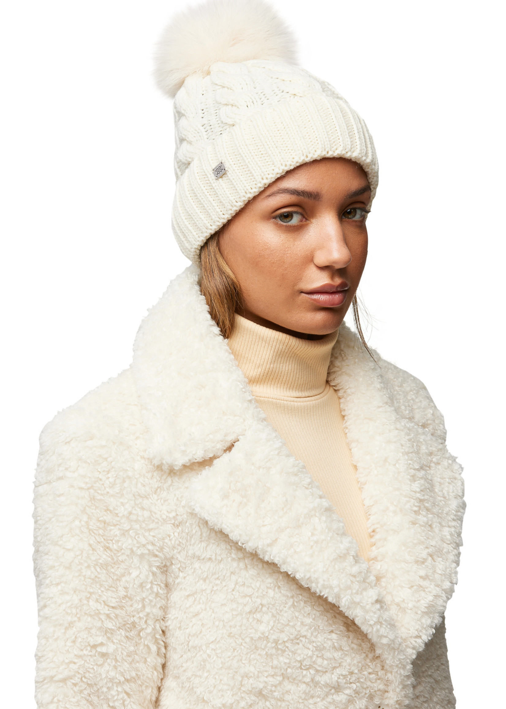 Soia & Kyo Amalie-TN Cable Knit Hat