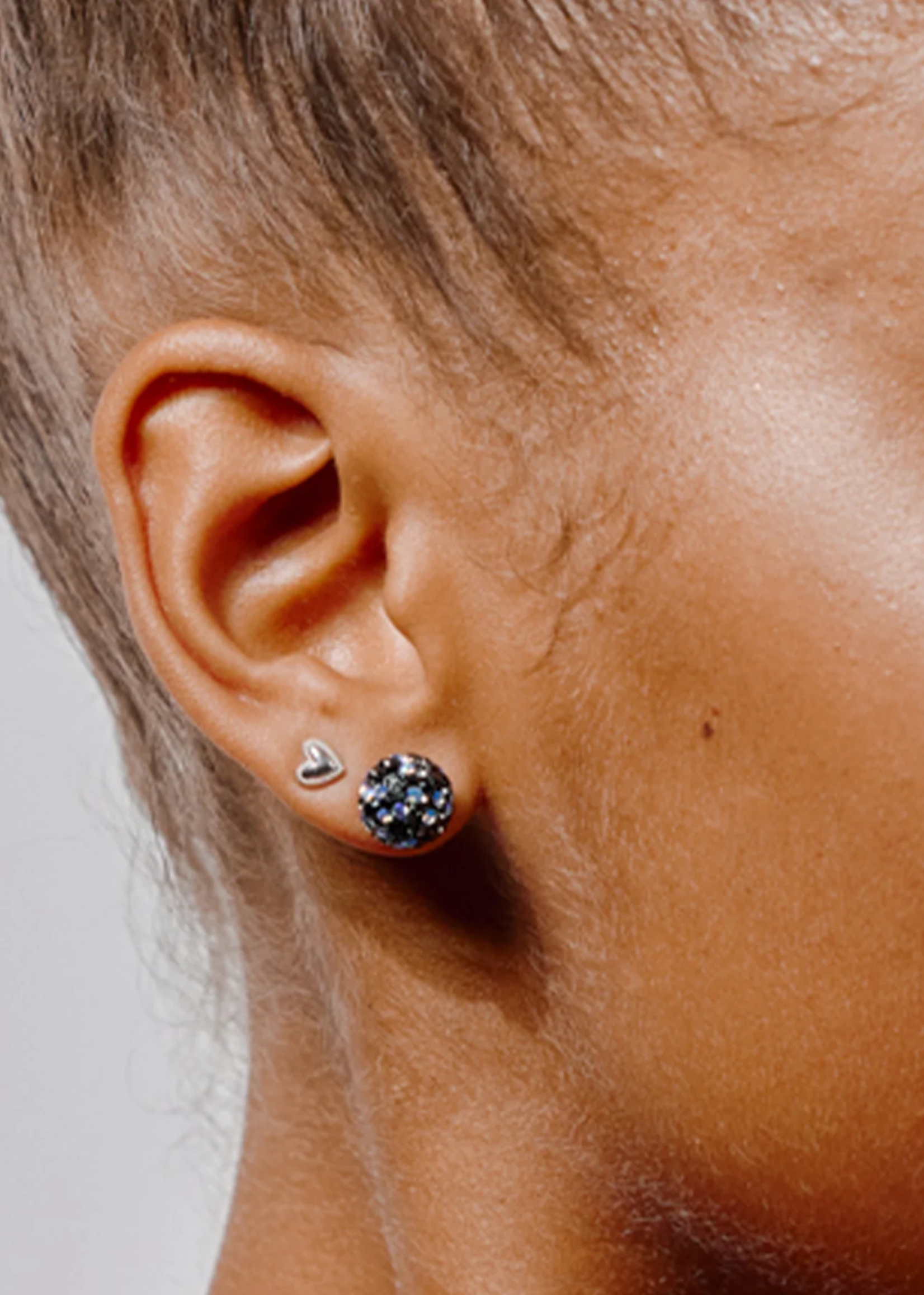 Hillberg & Berk Starlight Sparkle Ball Stud Earrings