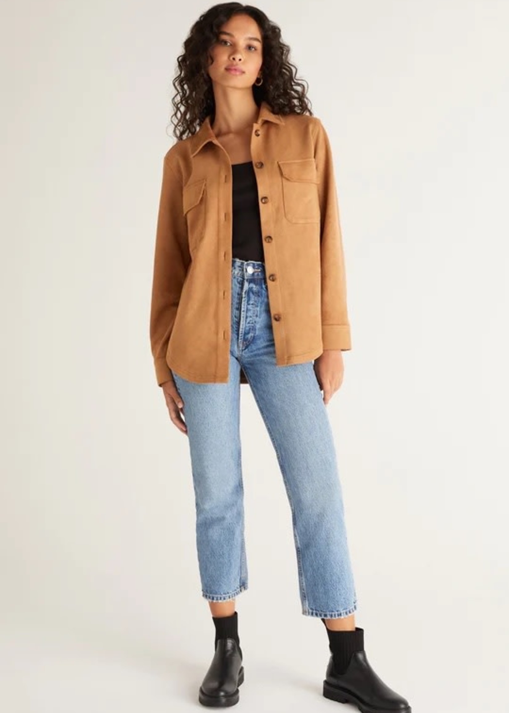 Z SUPPLY Evelyn Faux Suede Shacket