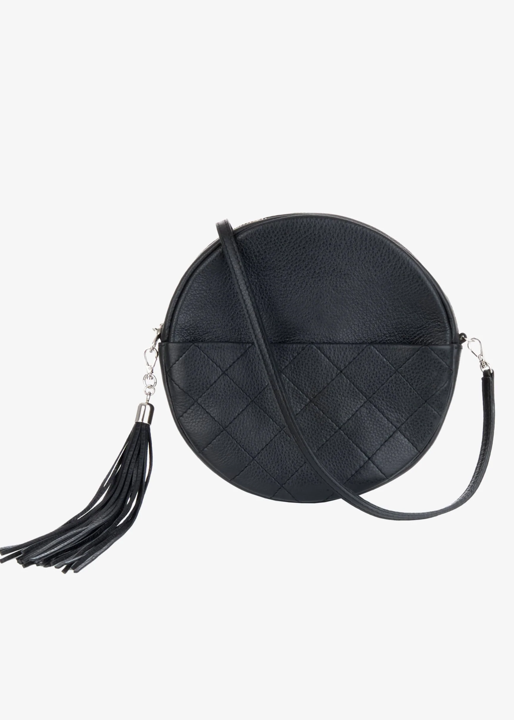BRAVE Leather Chiara Pebbled Bag - Black