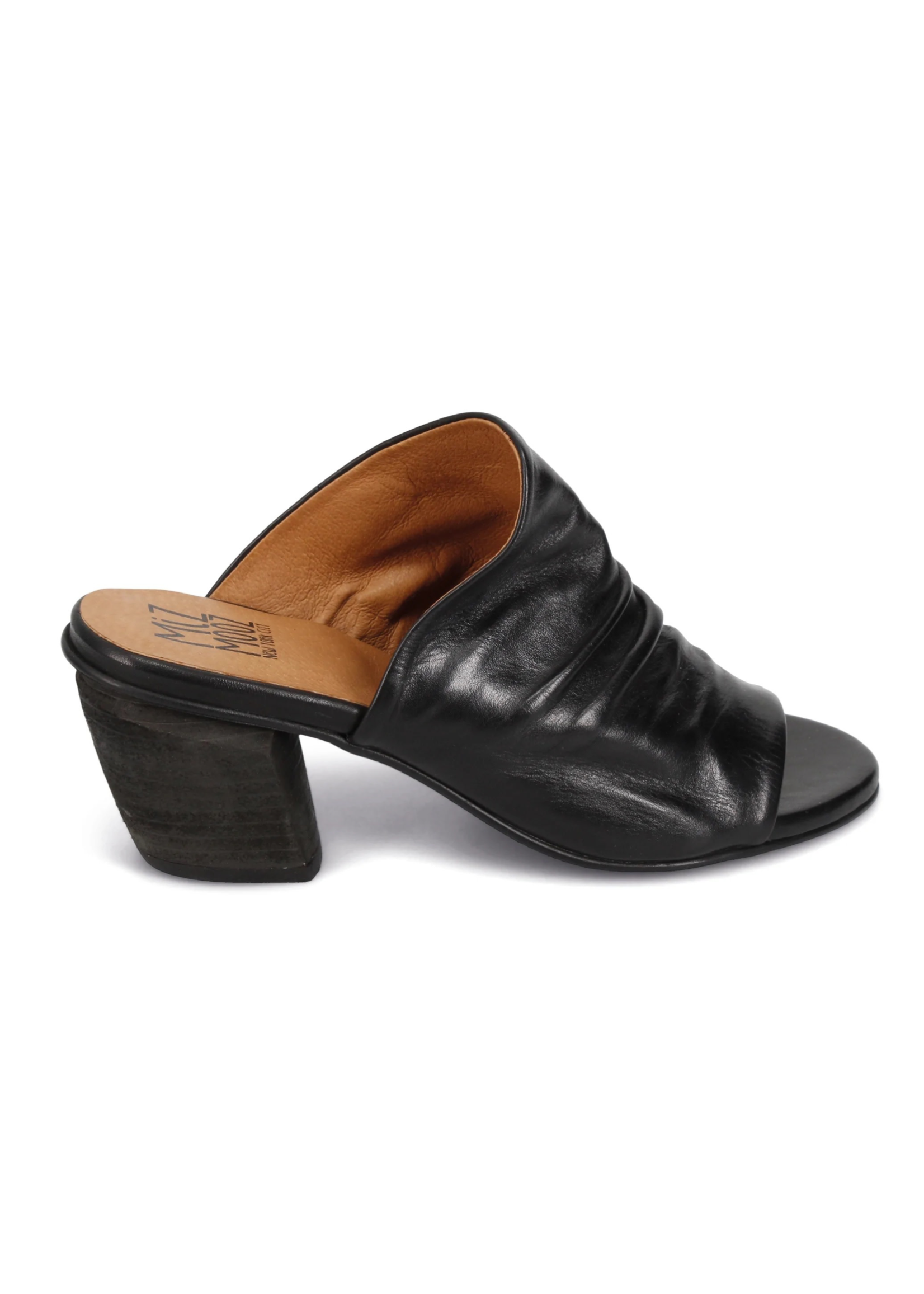 Miz Mooz Ainsely Heeled Slide - Black