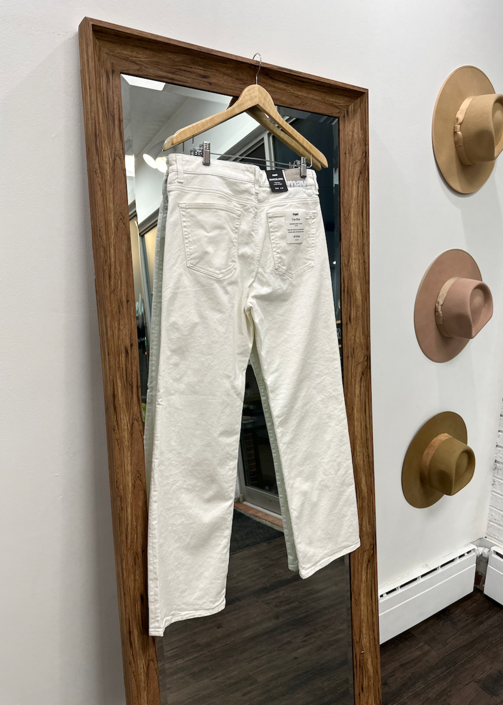 Mavi Barcelona Wide Leg Jeans - Off White