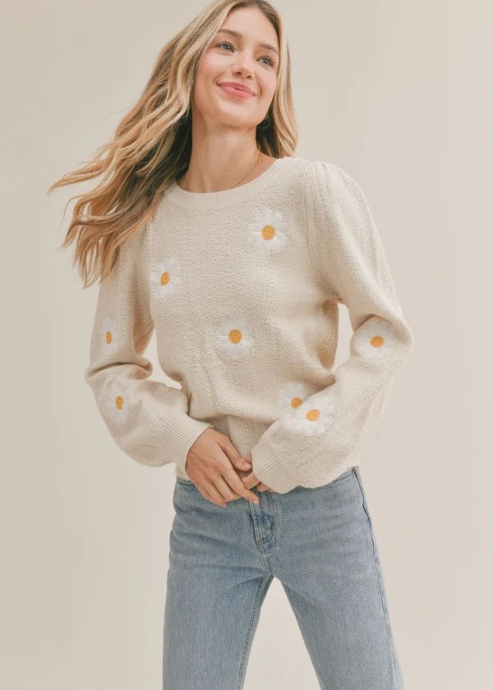 Sadie & Sage Sunflower Sand Sweater
