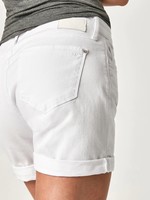 Mavi Pixie Mid-Rise Boyfriend Shorts - White Tribeca