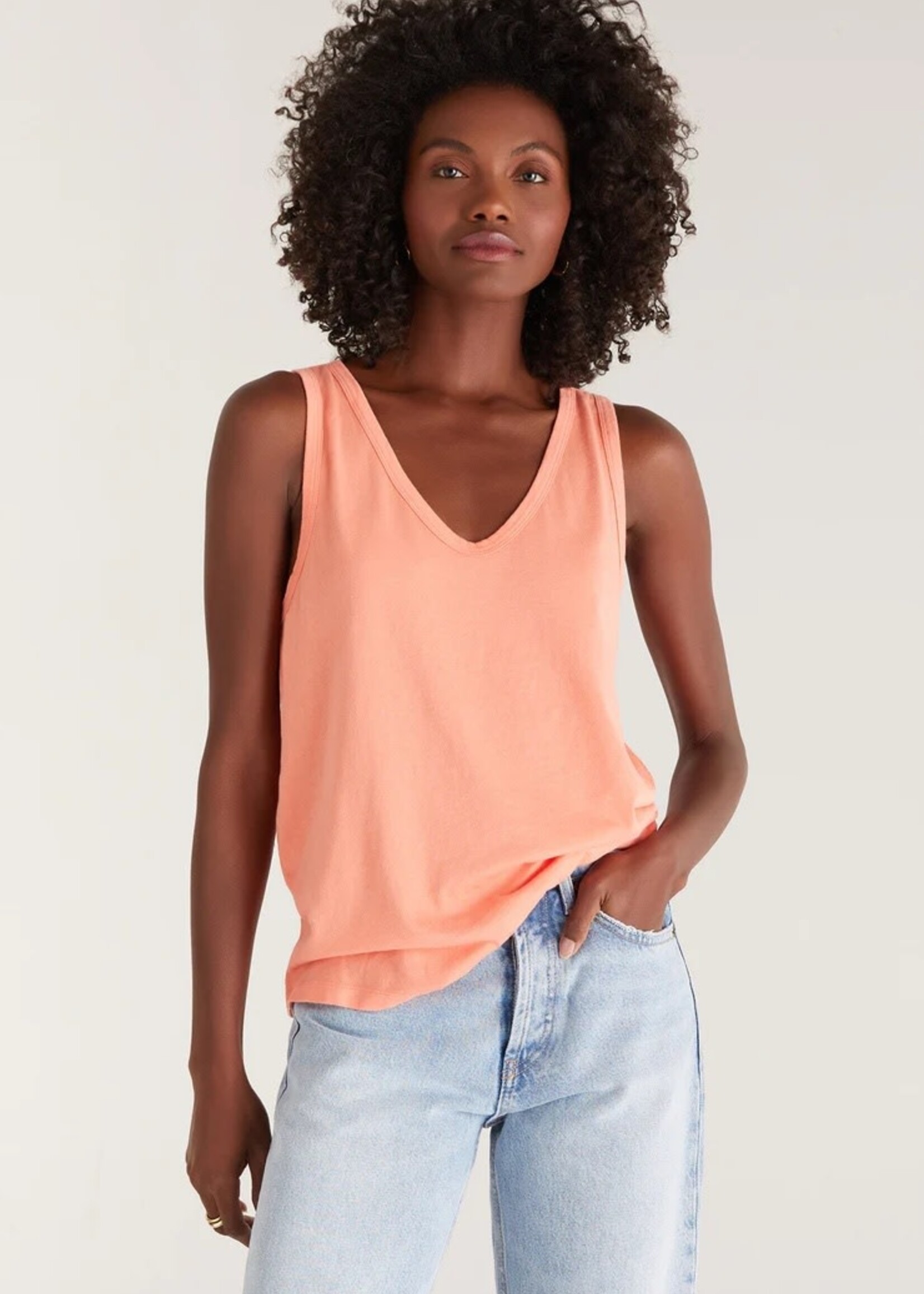 Z SUPPLY Pia Soft V-Neck Tank