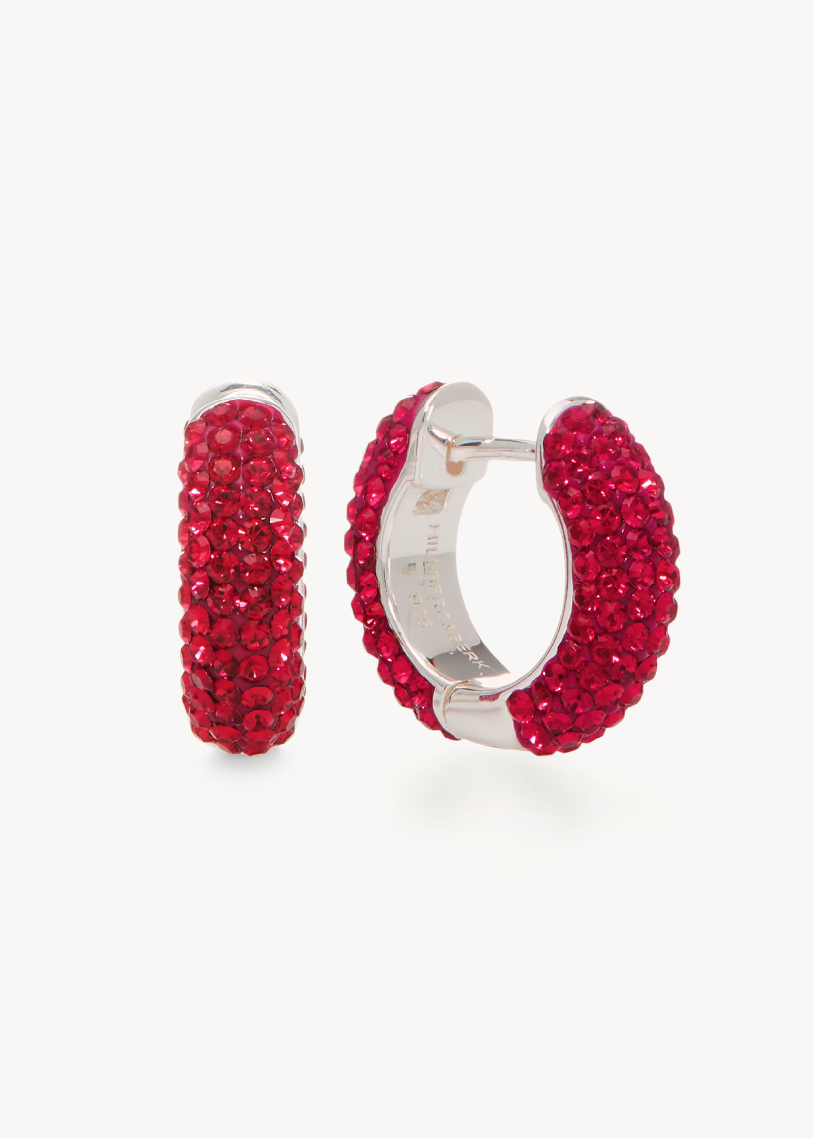 Hillberg & Berk Ruby Sparkle Hoops