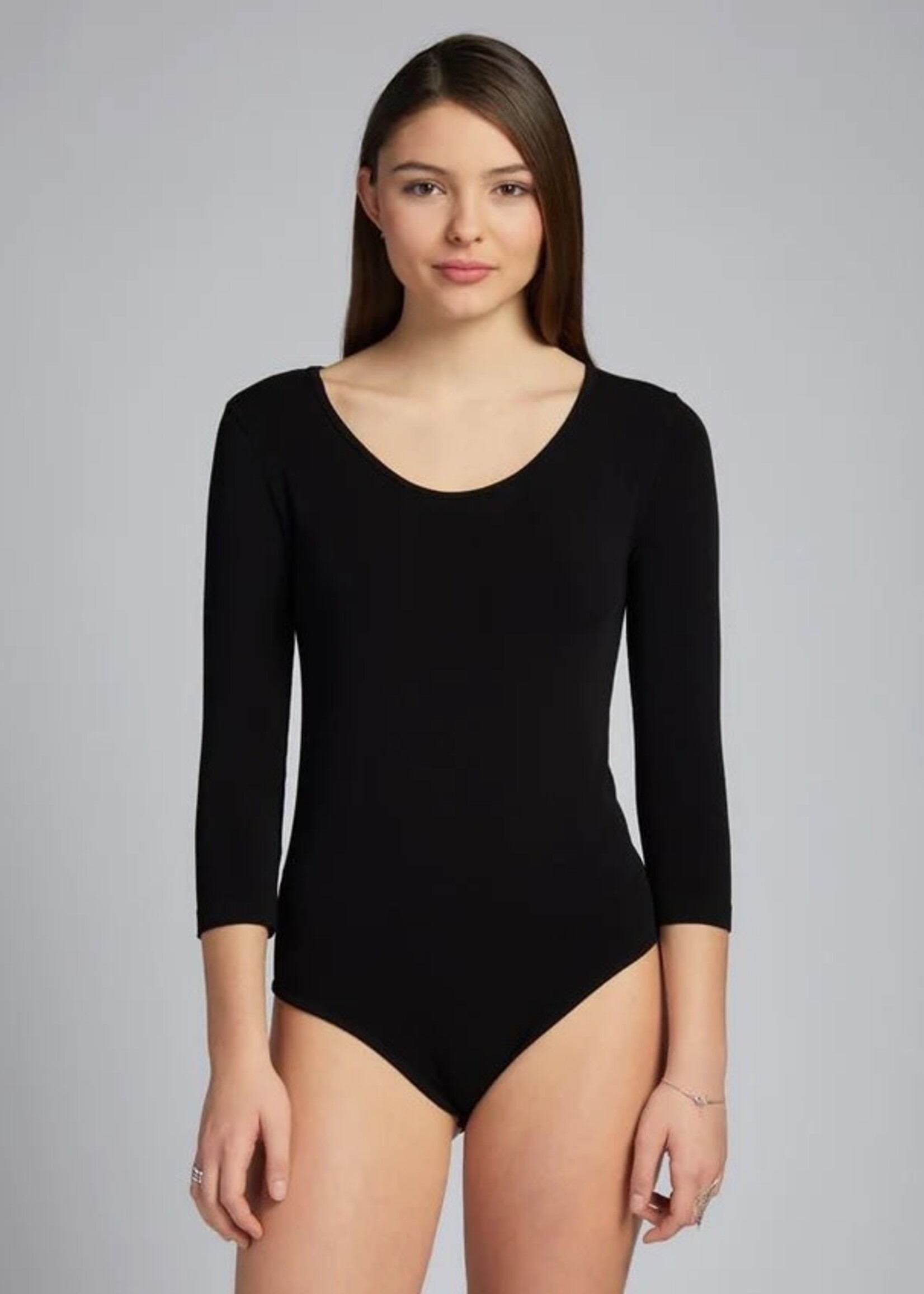 C'est Moi Clothing Bamboo 3/4 Sleeve Bodysuit
