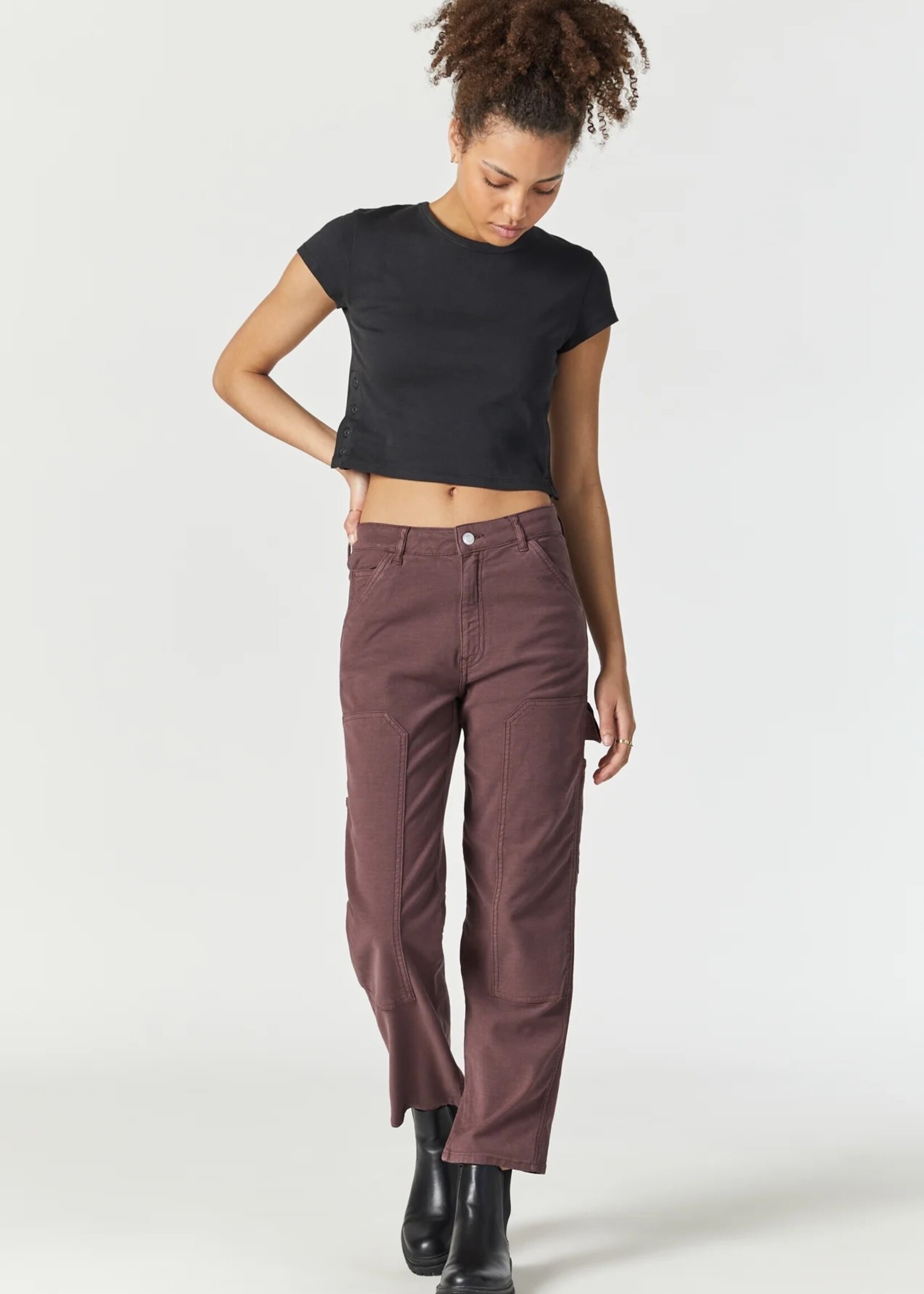 Lux Twill Cropped Pants