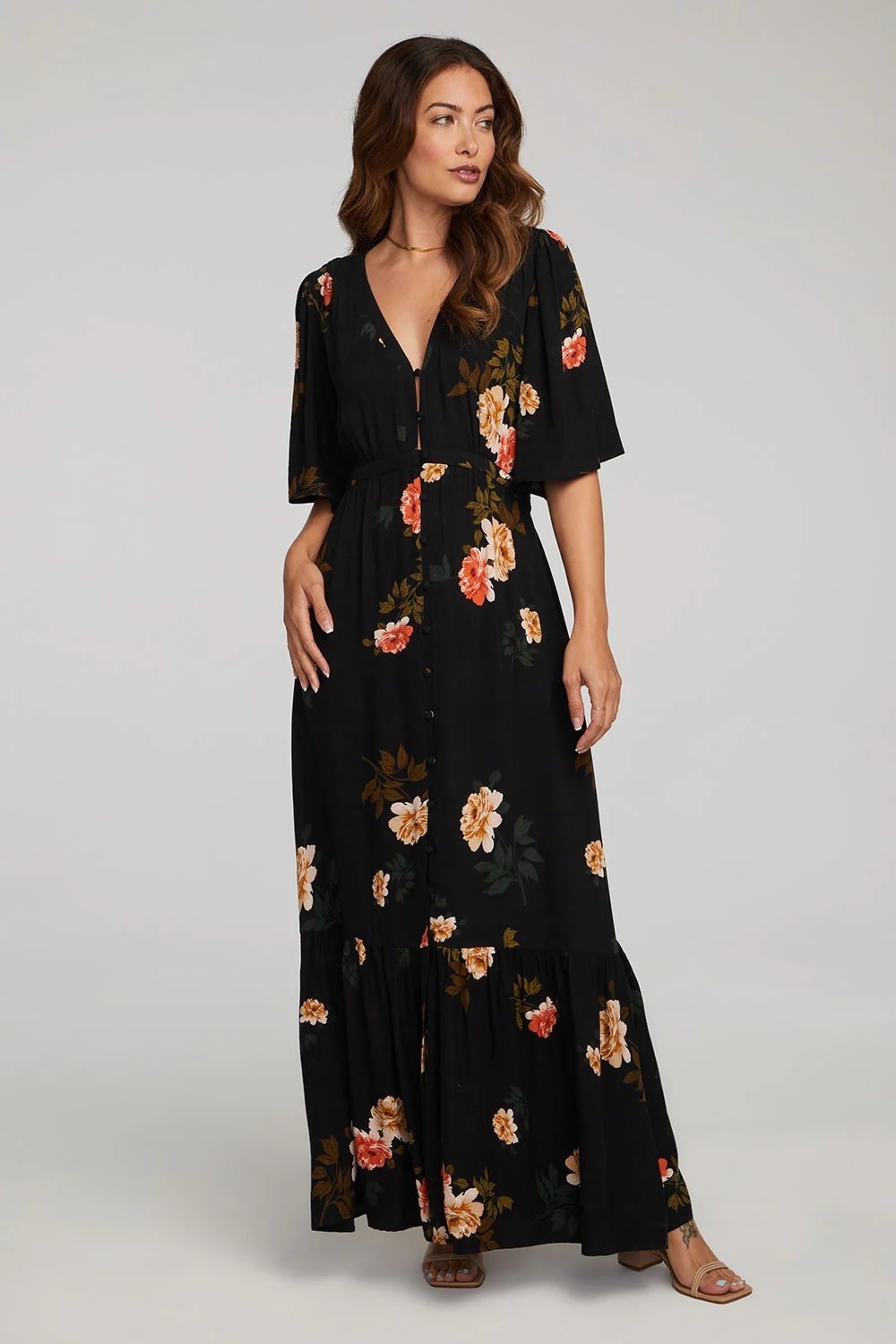 Saltwater Luxe Leighton Maxi Dress  Floral, Designed in the USA – Twang &  Pearl