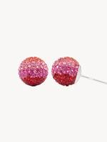 Hillberg & Berk Prismatic Pink Sparkle Ball™ Stud Earrings