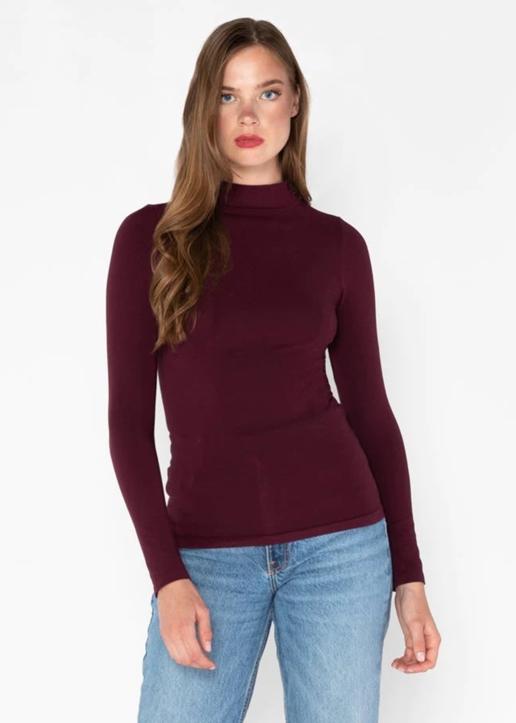 C'est Moi Clothing Bamboo Mock Neck Top