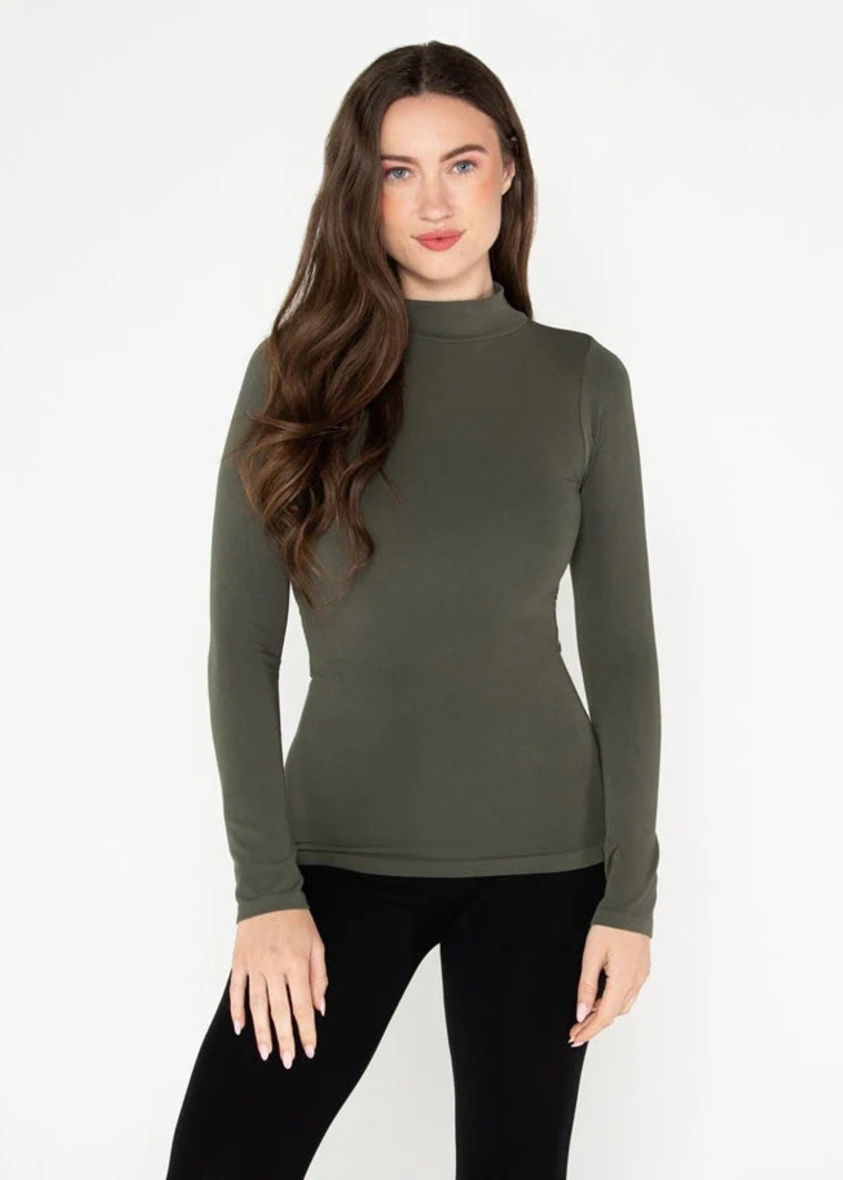 C'est Moi Clothing Bamboo Mock Neck Top