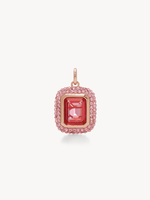 Hillberg & Berk Prismatic Pink Sparkle Pendant Charm