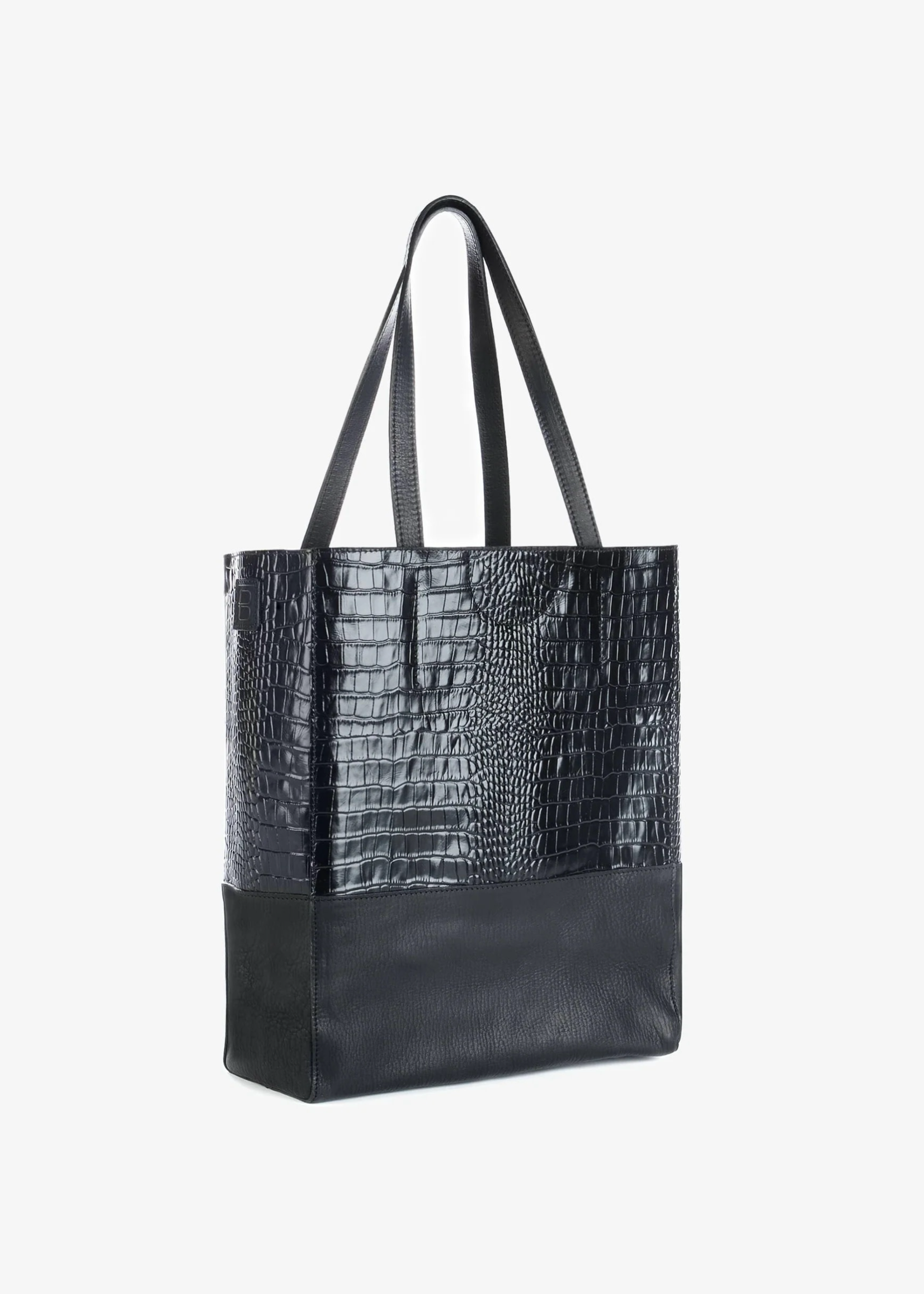 BRAVE Leather Saloso Black Barcelona Tote