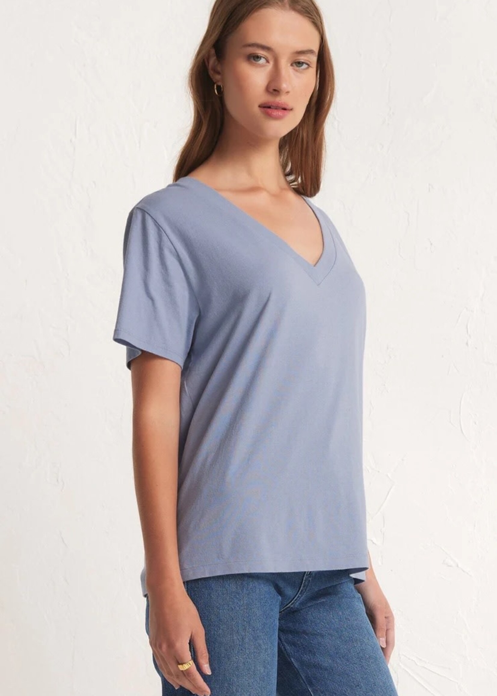 Z SUPPLY Girlfriend V-Neck Tee