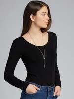 C'est Moi Clothing Bamboo Long Sleeve Scoop Neck