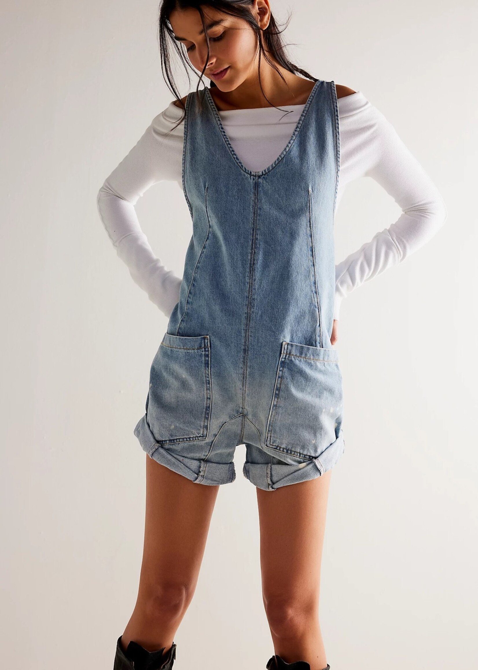 Free People High Roller Jumpersuit Shortall