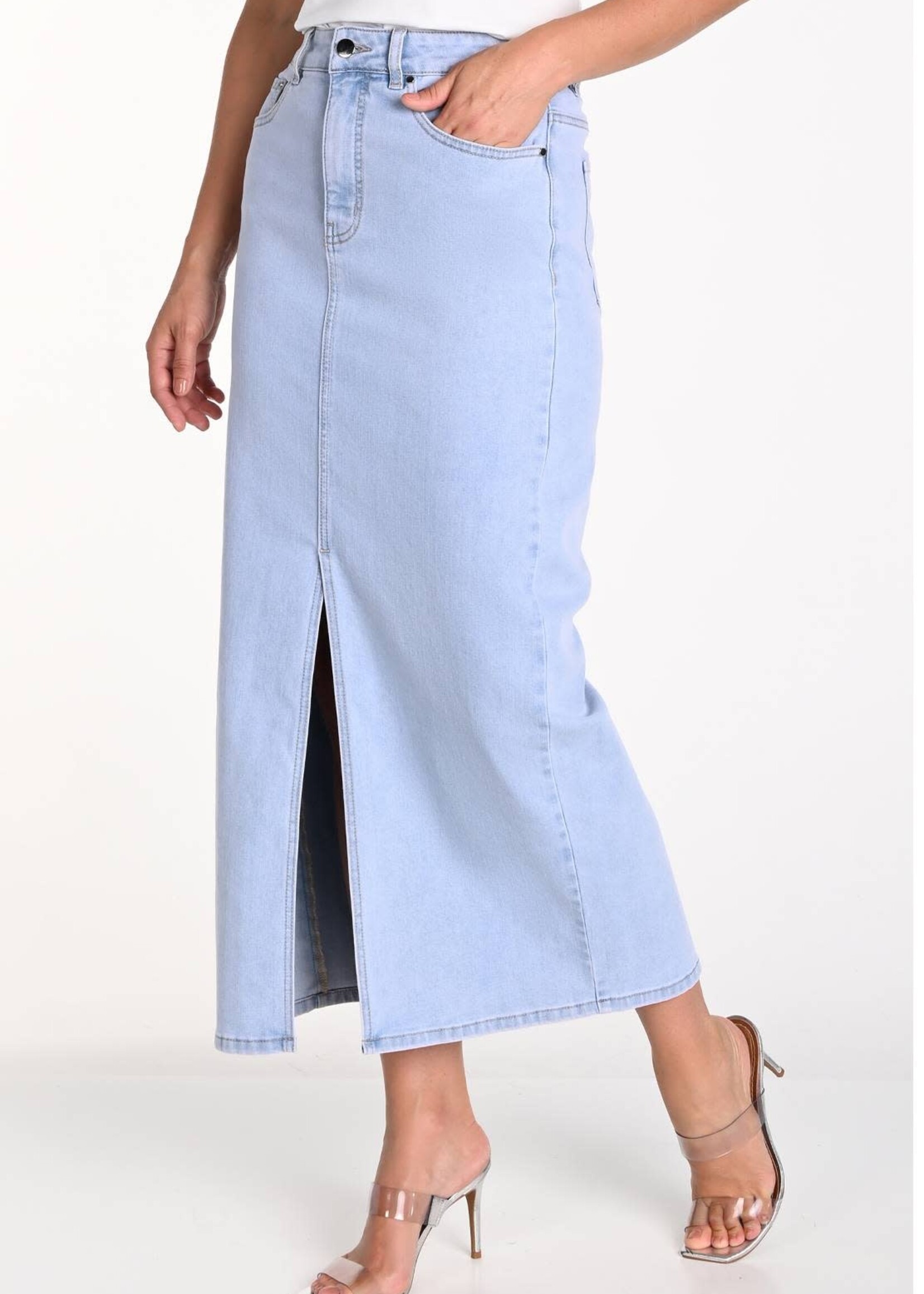 Frank Lyman Denim Maxi Skirt