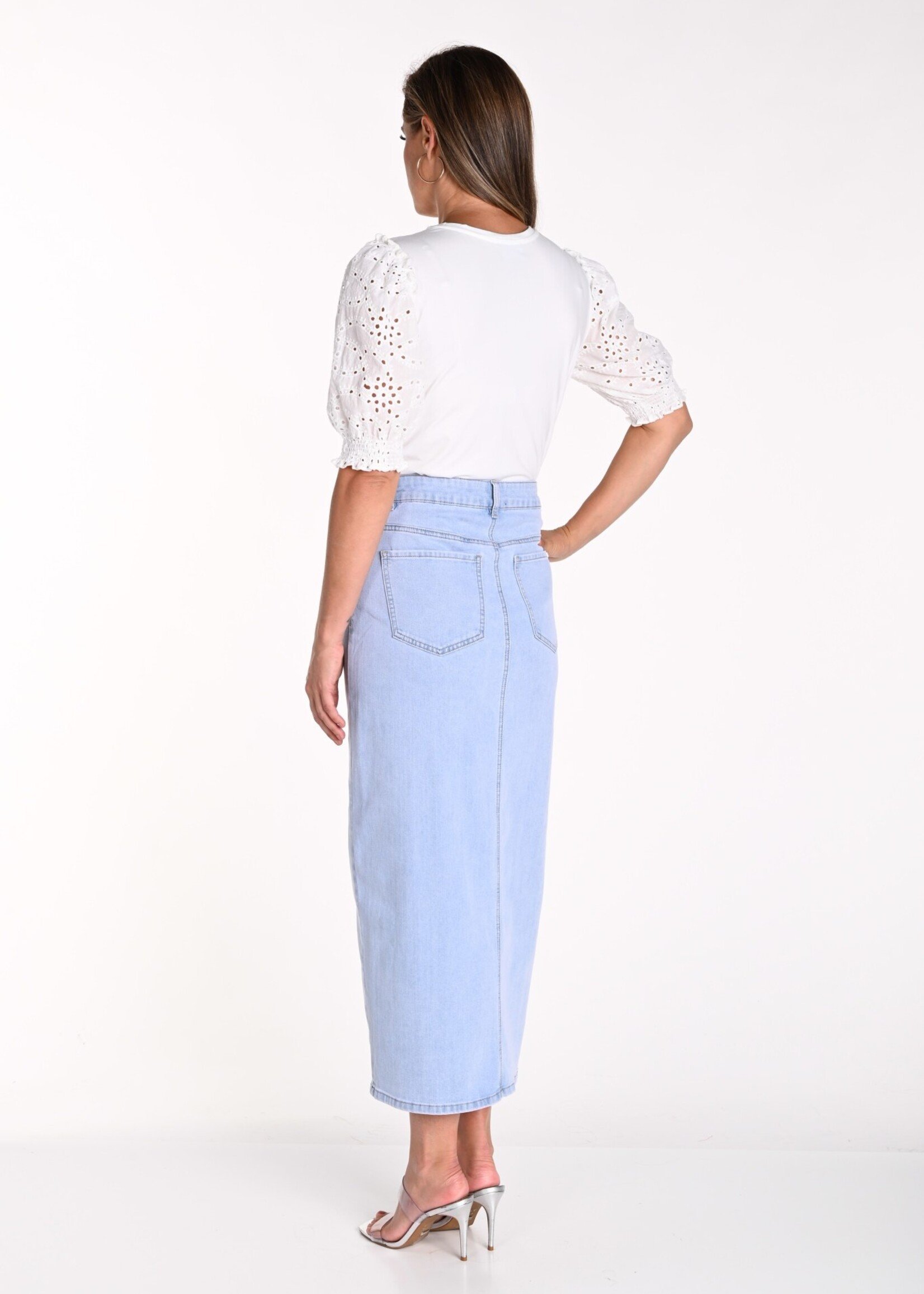 Frank Lyman Denim Maxi Skirt