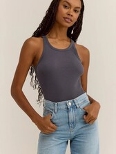 トップス PILE FLARE TANK TOPS PILE FLARE TANK TOPS -BROWN- – OBLIGE