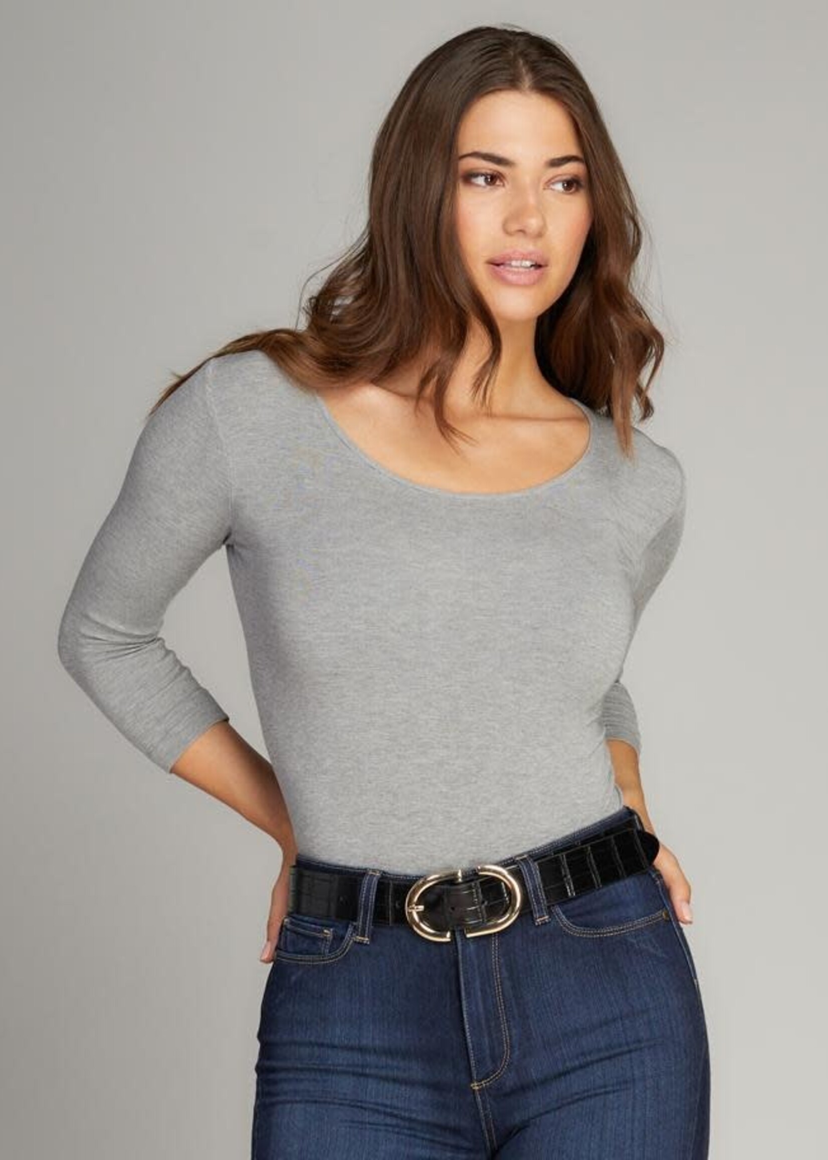 C'est Moi Clothing Bamboo 3/4 Sleeve Bodysuit