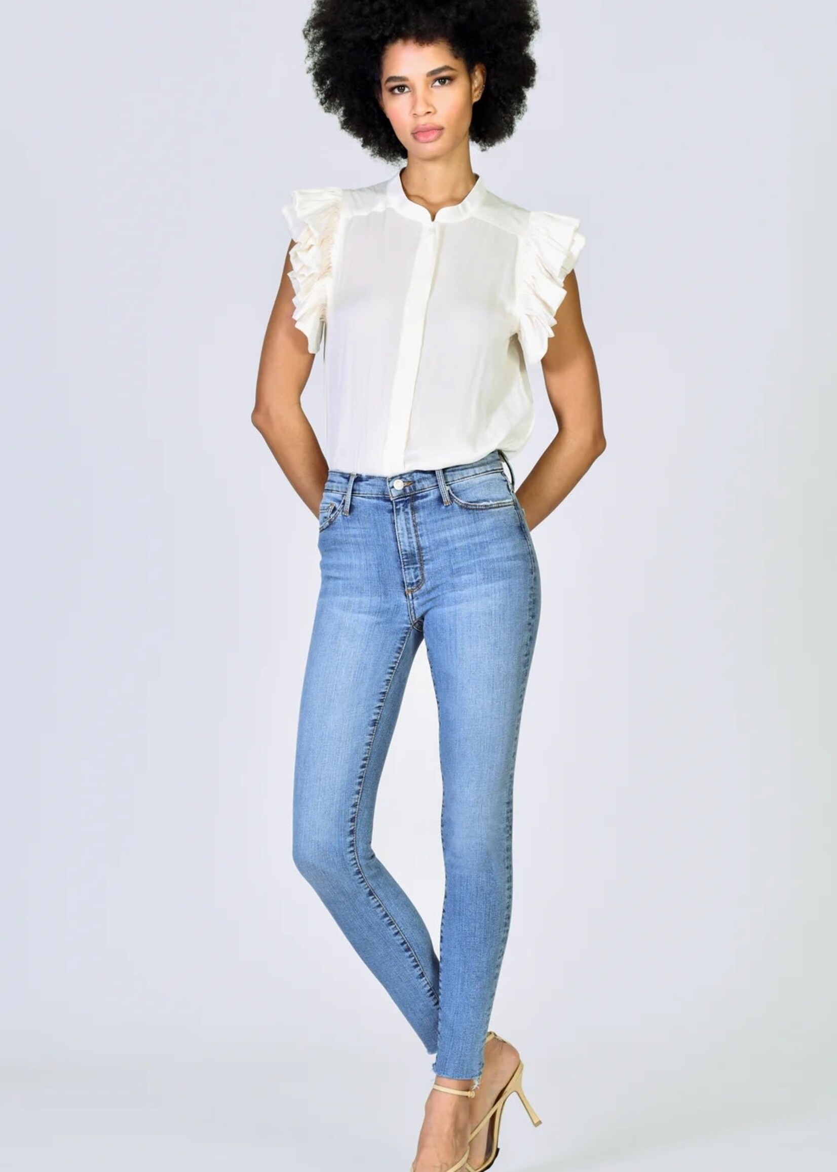 Black Orchid Denim Carmen High Rise Ankle Fray