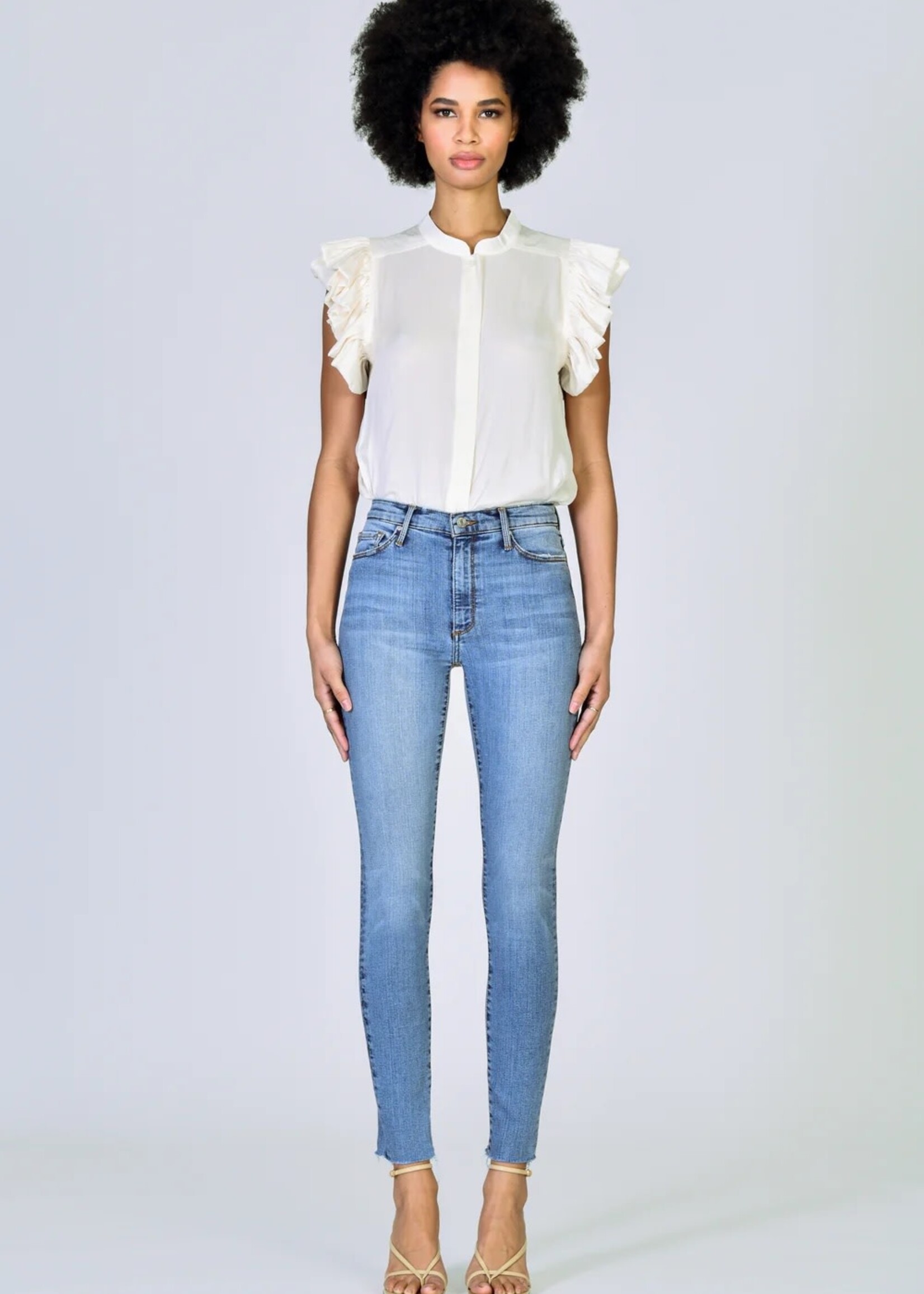 Black Orchid Denim Carmen High Rise Ankle Fray