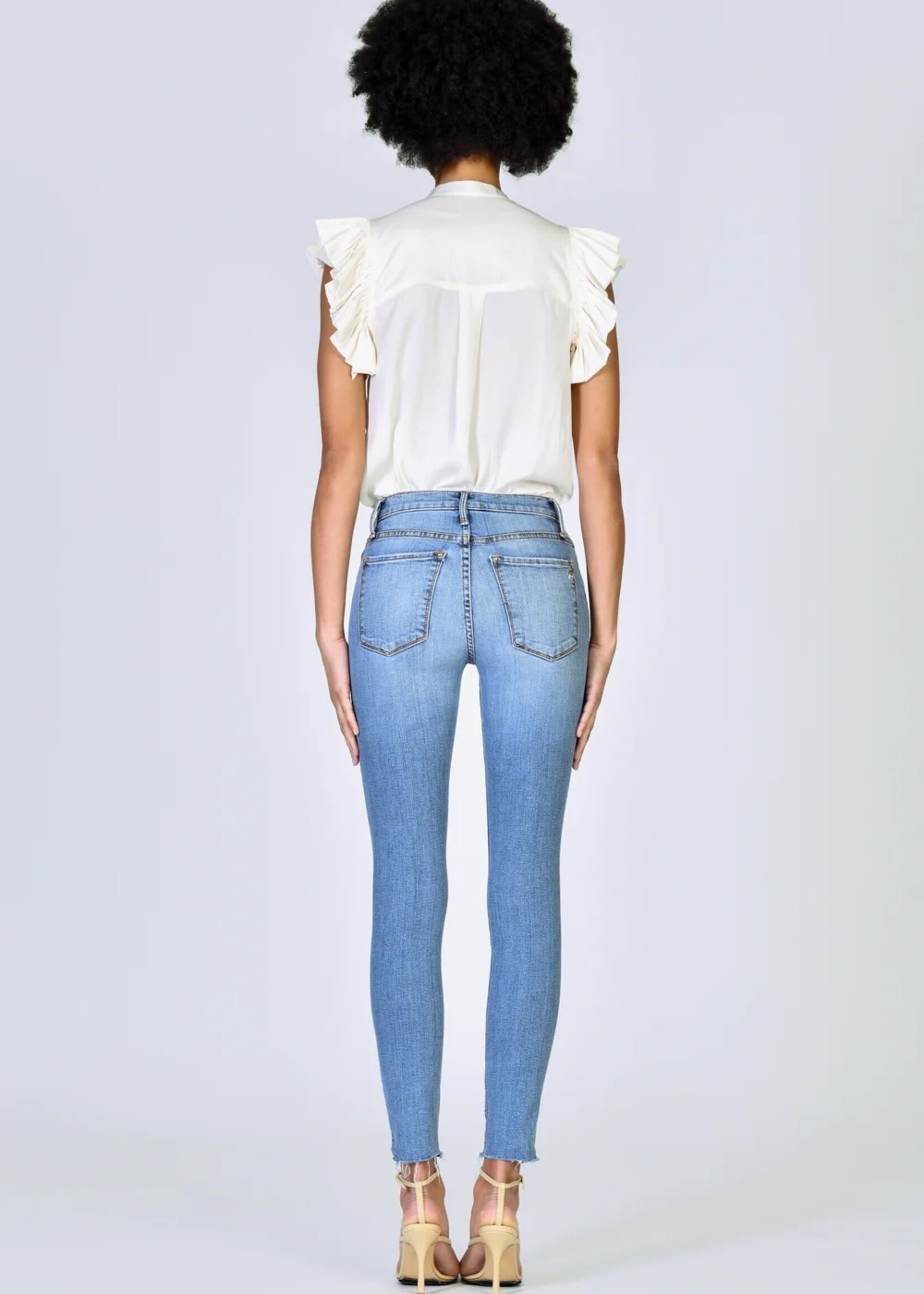 Black Orchid Denim Carmen High Rise Ankle Fray