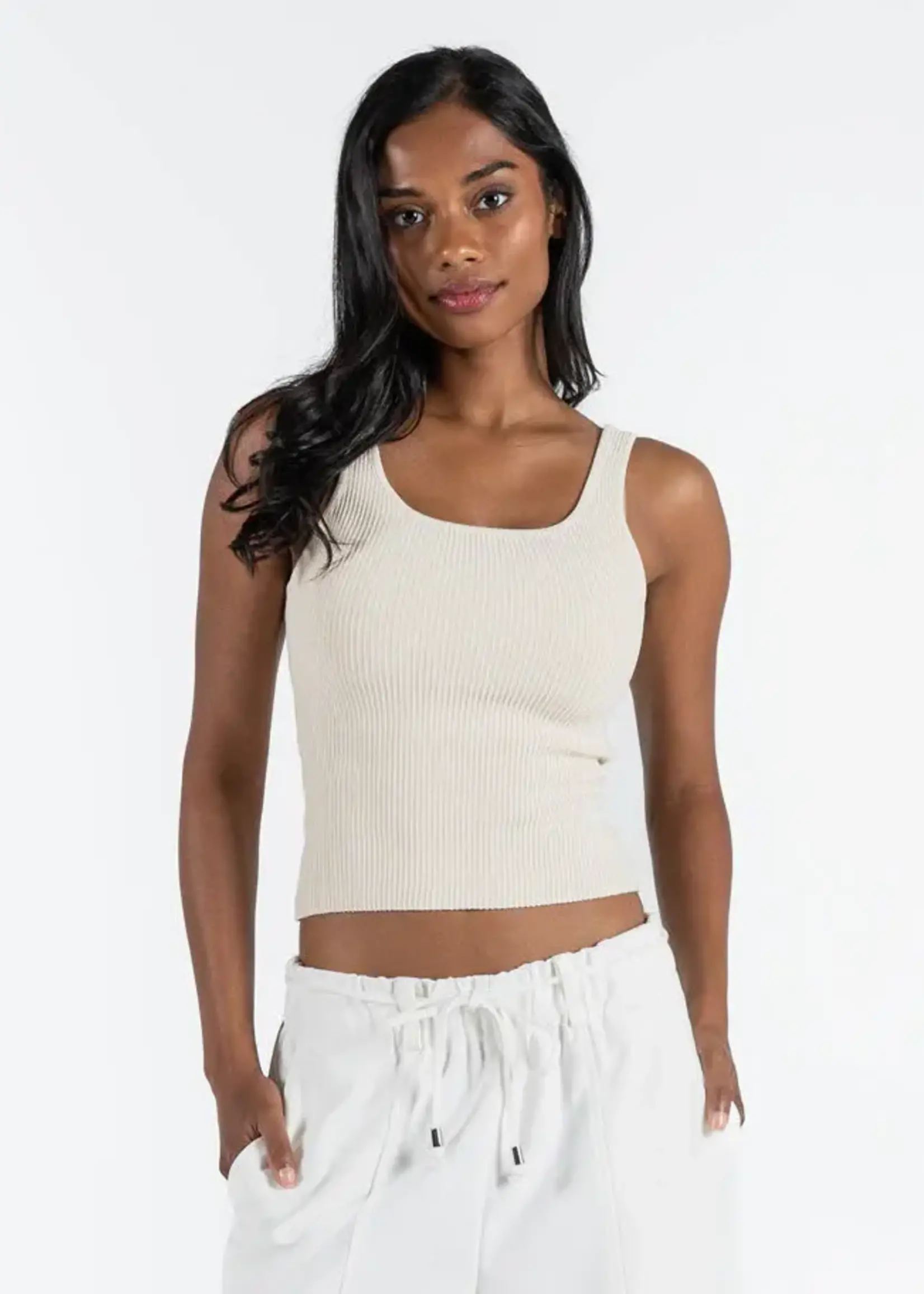 C'est Moi Clothing Ottoman Rib Tank