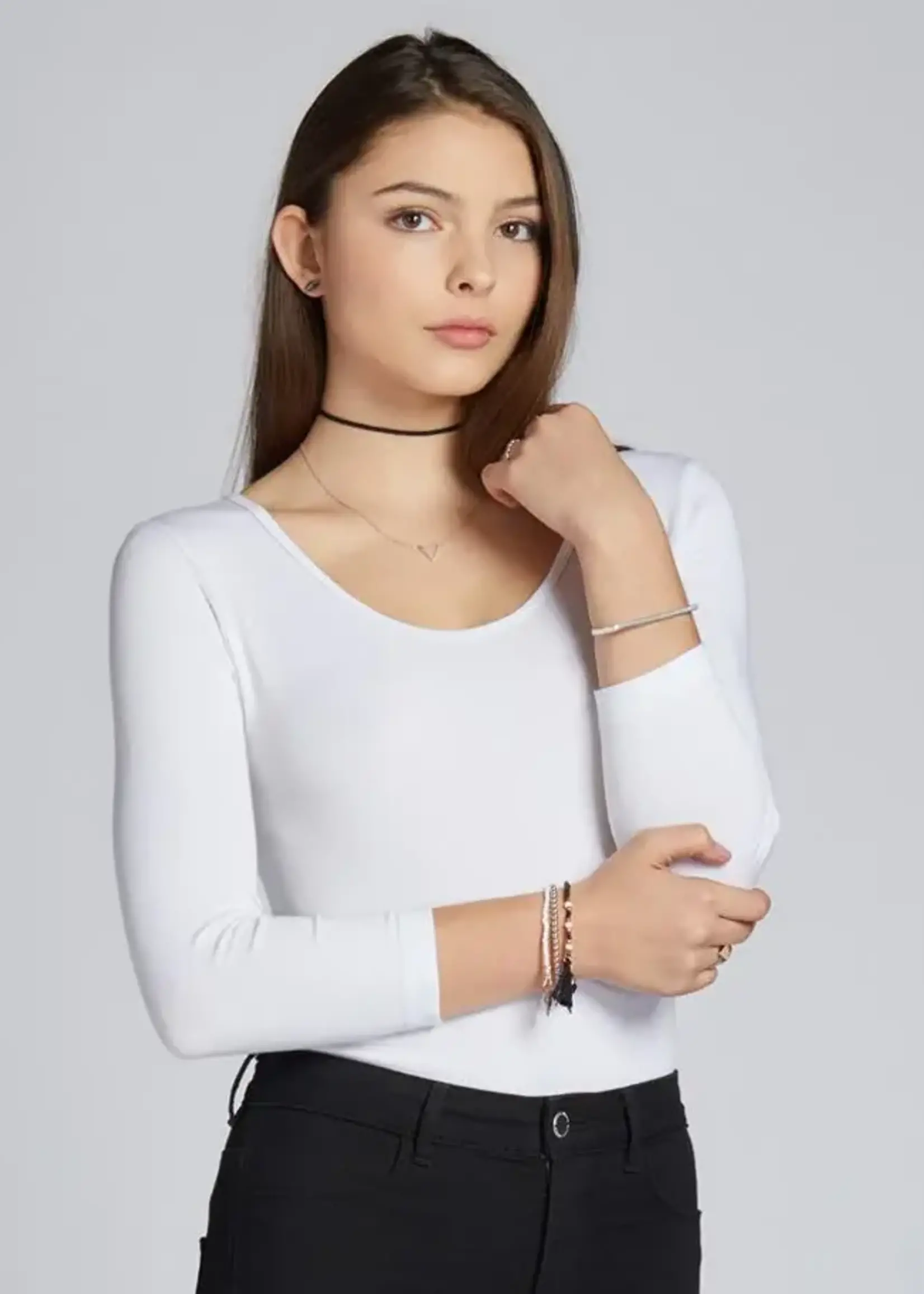 C'est Moi Clothing Bamboo 3/4 Sleeve Bodysuit