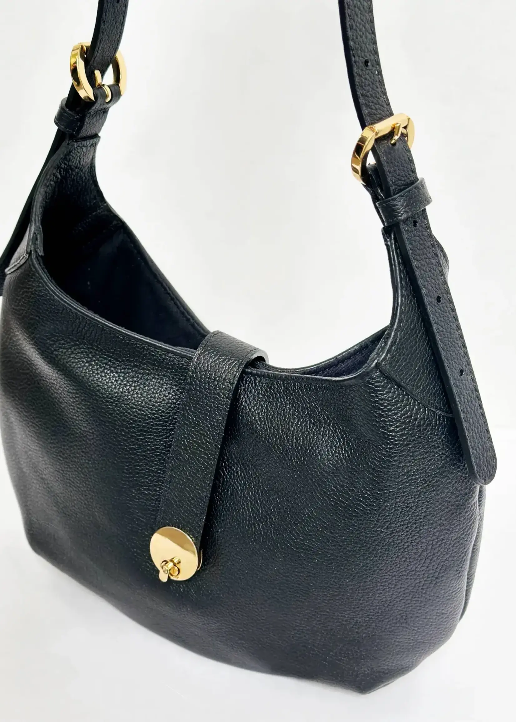 BRAVE Leather Luna Pebbled Nappa Shoulder Bag
